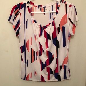 multi color Worthington dress shirt/top size M